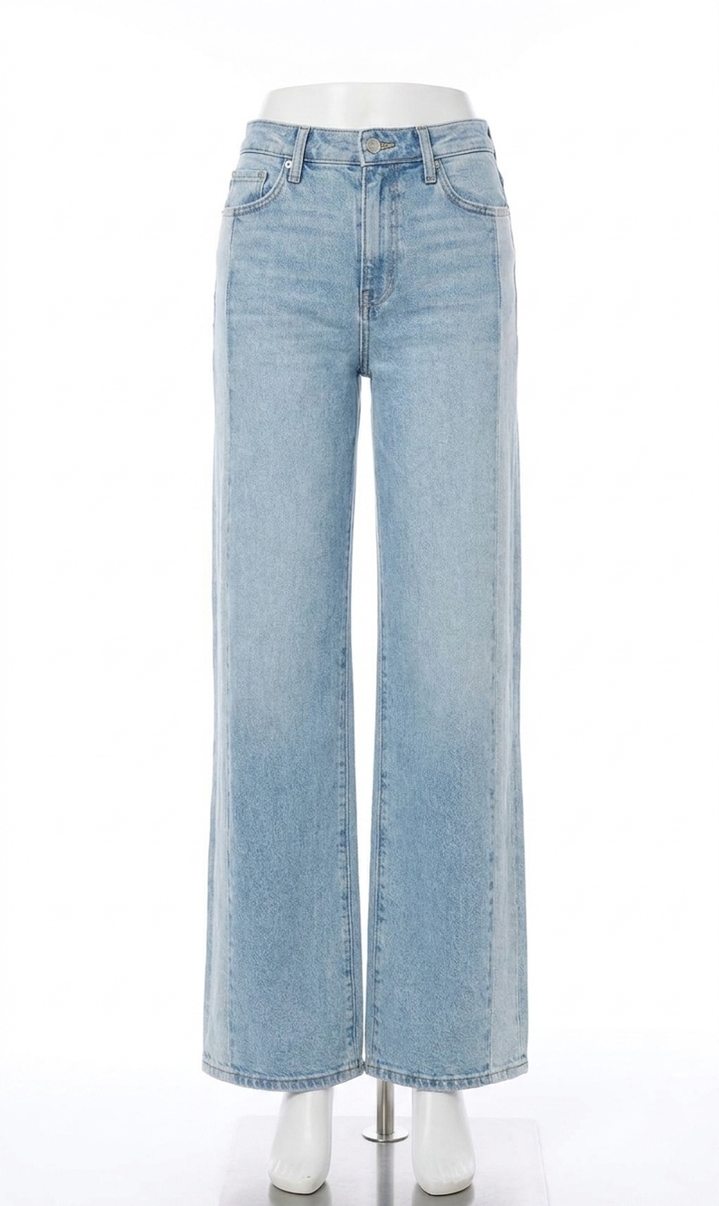 NEW JOE'S JEANS mia pieced two tone wide leg jeans in patience